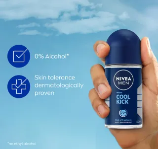 Nivea Men Cool Kick Antiperspirant Roll On Deodorant