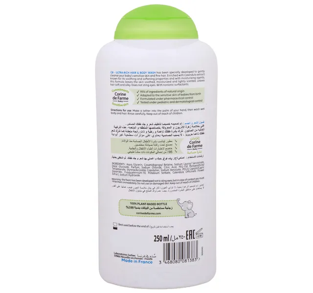 Corine de Farme Baby Hair & Body Wash 250 ml