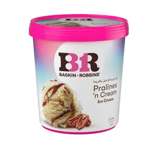 Baskin Robbins Pralines N Cream Ice Cream 2 Litres
