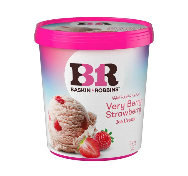 Baskin Robbins Very Berry Strawberry Ice Cream 2 Litres