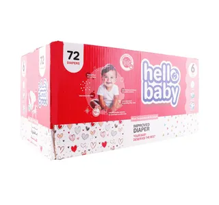 Hello Baby Diaper Pants Size 6 Xxl 18 Kg Box 72 Pcs