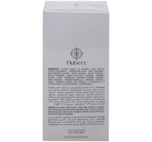 Hubert X1x Titan Neo Eau De Parfum 100 Ml