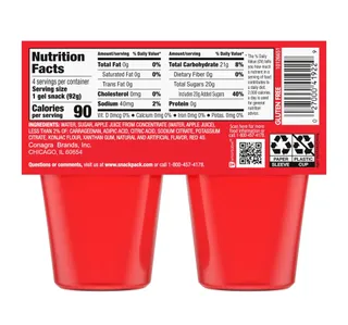 Snack Pack Strawberry Juicy Gels 4 x 3.25 oz