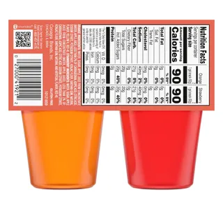 Snack Pack Strawberry & Orange Juicy Gels 4 x 3.25 oz