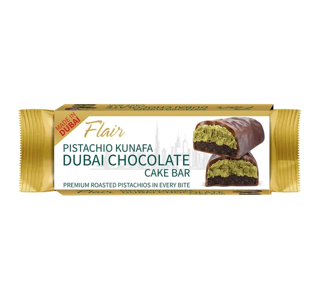 Flair Pistachio Kunafa Dubai Chocolate Cake Bar 40 G