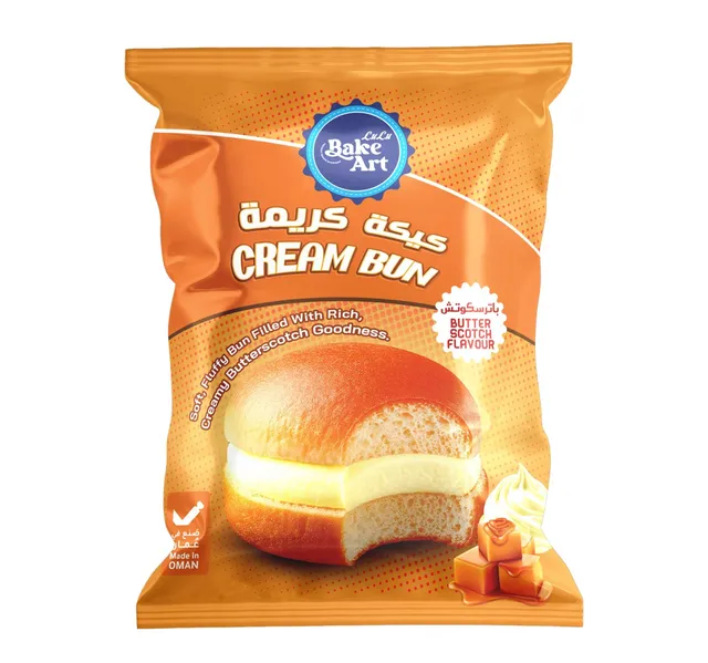 Bake Art Lulu Butterscotch Flavour Cream Bun 1 Pc