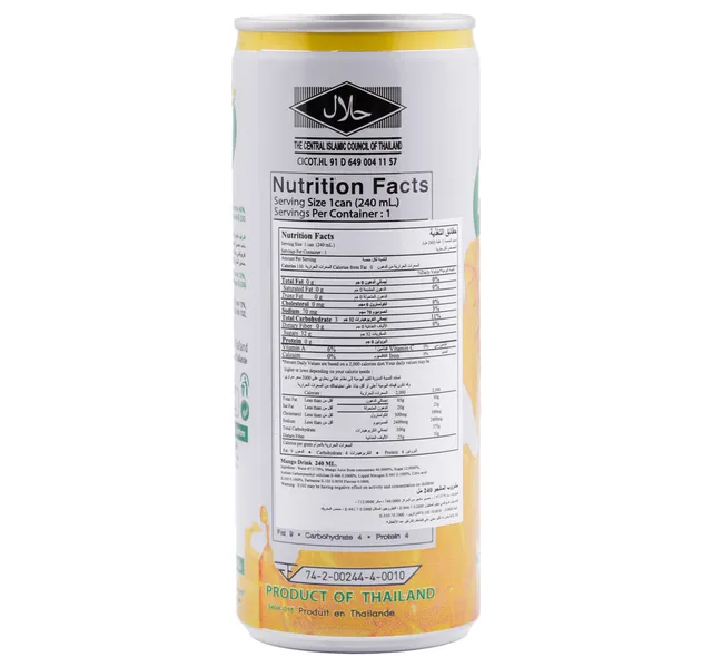 C Light Mango Drink Can 240 ml