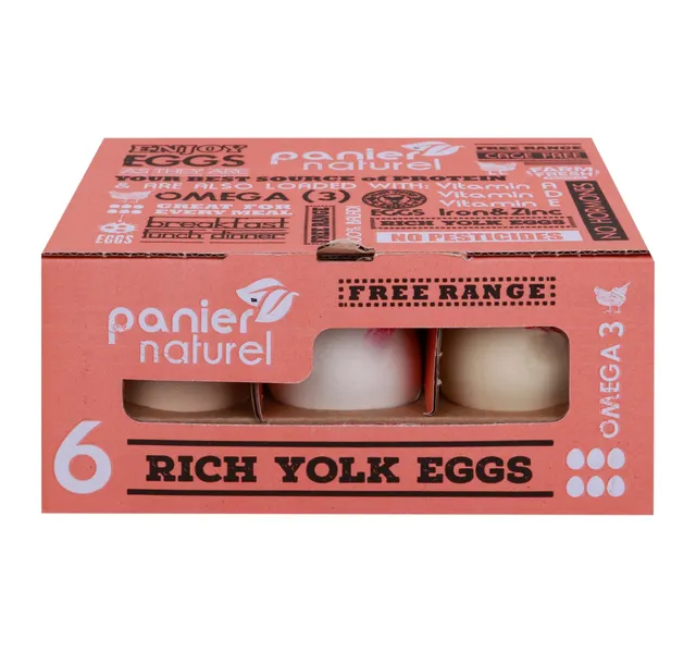Panier Naturel Free Range Egg Rich Yolk 6 pcs