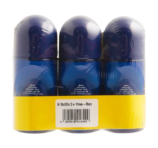 Nivea Men Roll On 3 X 50 Ml