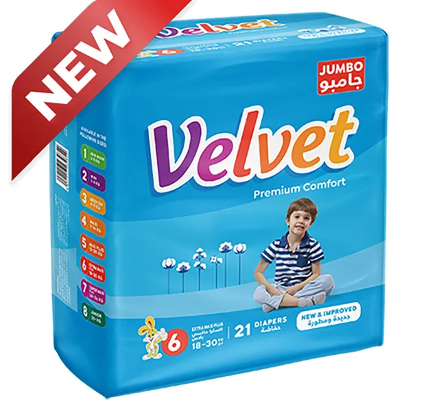 Velvet Premium Comfort Diaper Size 6 Extra Maxi Plus 18 30 Kg 21 Pcs