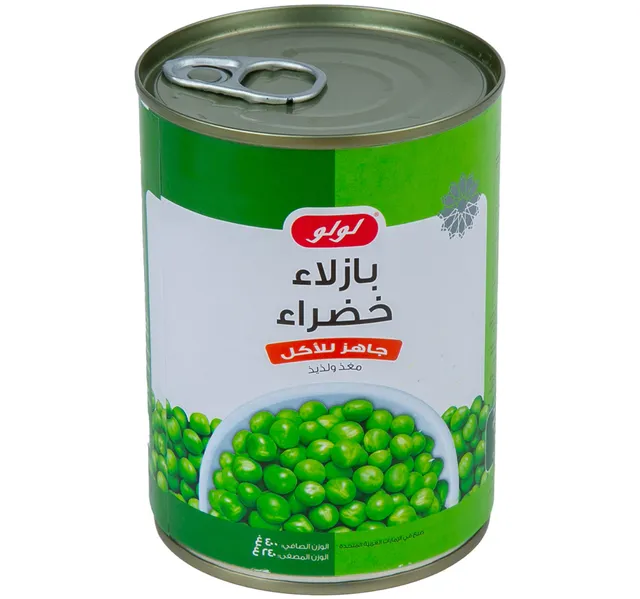 Lulu Green Peas Can 400 G