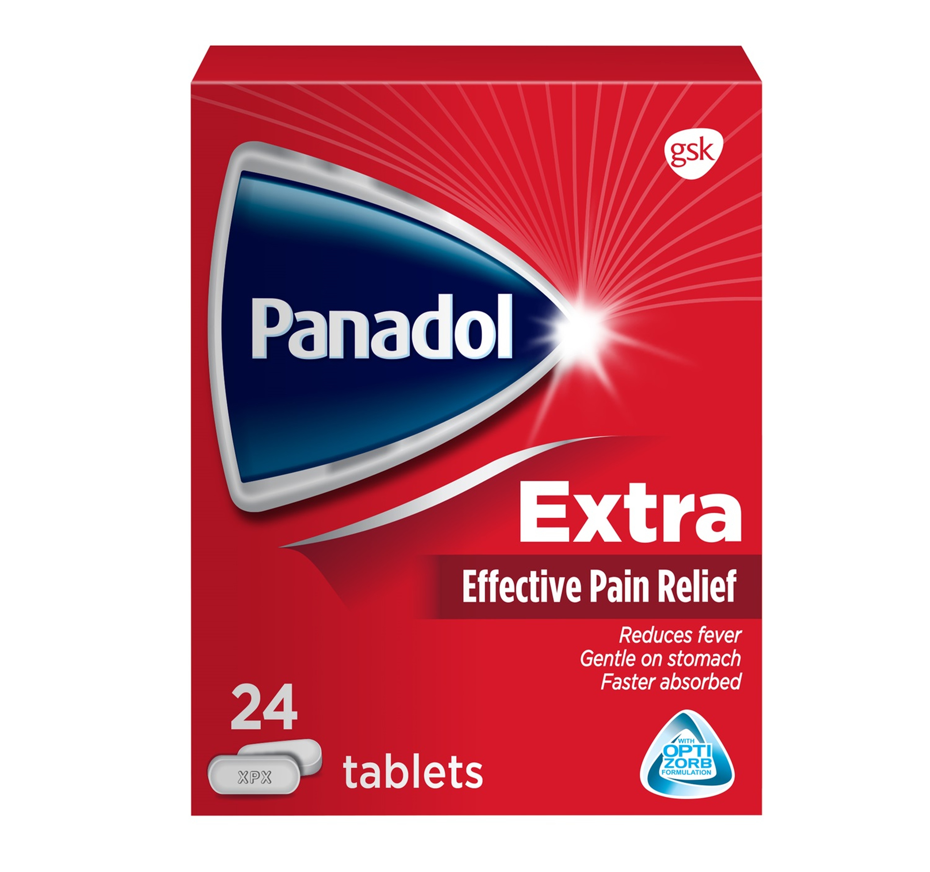 Panadol Extra with Optizorb 24 Tablets