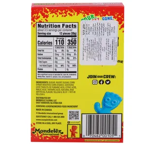 Sour Patch Kids Extreme Soft Chewy Candy 99 G