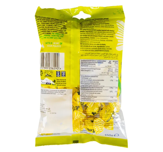 Napoleon Lemon Flavour Sour Candy Balls 150 G