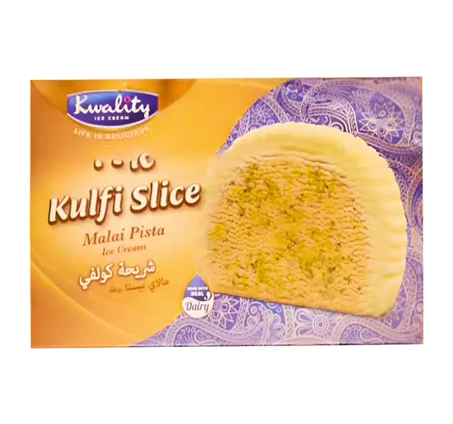 Kwality Kulfi Slice Malai Pista Ice Cream 145 Ml