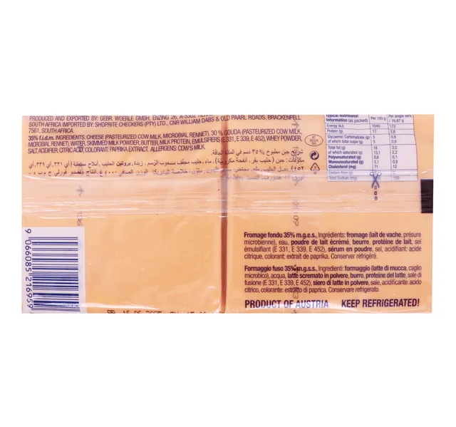 Happy Cow Gouda Slice Cheese 400 g