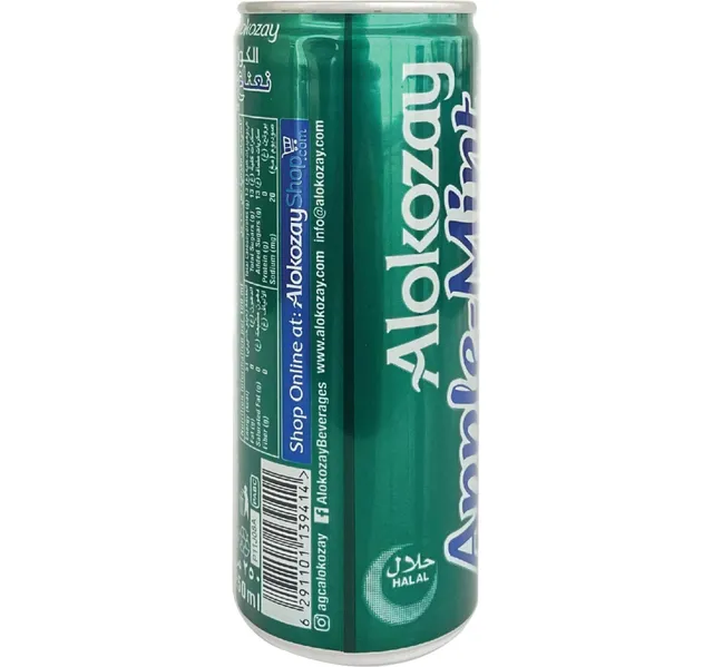 Alokozay Apple Mint Flavoured Drink Can 250 Ml