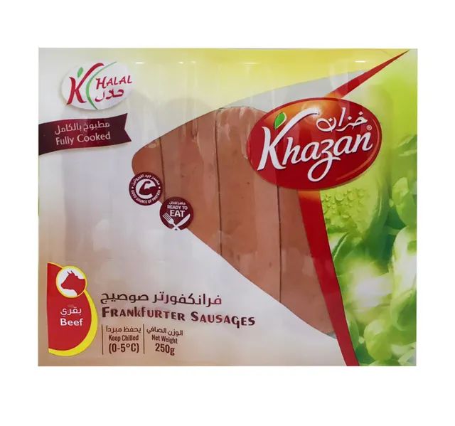 Khazan Beef Frankfurter Sausages 250 G