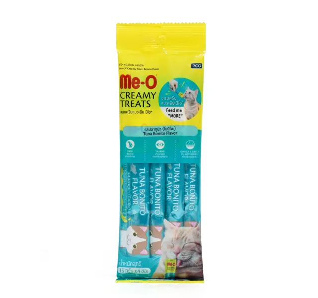 Me O Tuna Bonito Flavor Creamy Treats For Cat 60 G