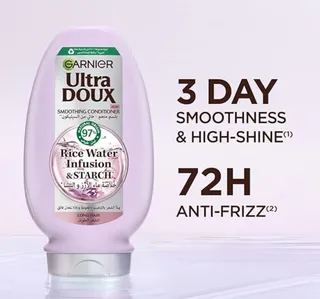 Garnier Ultradoux Rice Water Infusion Starch Smoothing Conditioner 360 Ml
