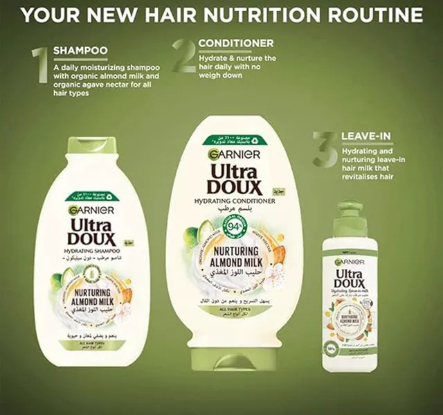 Garnier Ultradoux Nurturing Almond Milk Conditioner 360 Ml