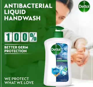 Dettol Cool Liquid Handwash Pump Mint Bergamot Scent Value Pack 2 X 400 Ml