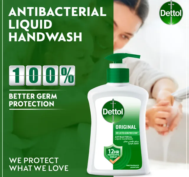 Dettol Original Liquid Handwash Pump Pine Scent Value Pack 3 X 200 Ml