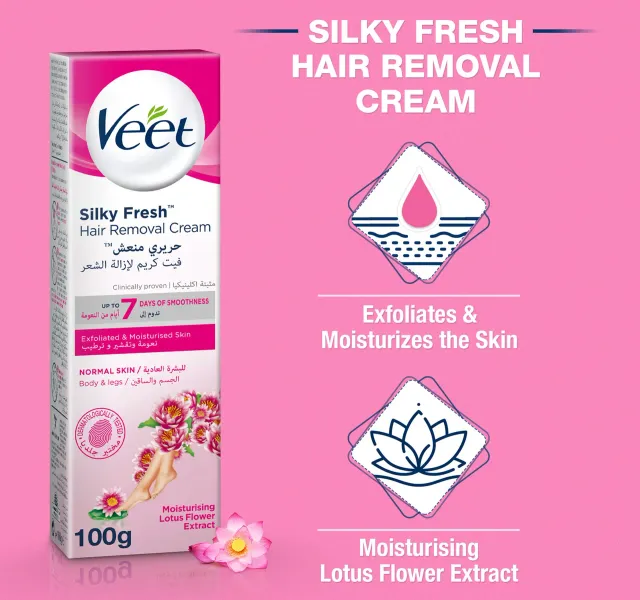 Veet Hair Removal Cream Normal Skin For Body Legs 100 Ml