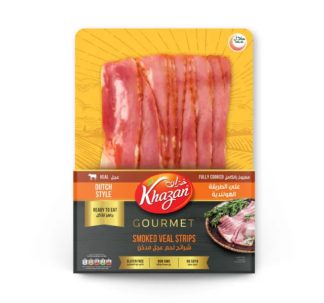 Khazan Dutch Style Smoked Veal Strips 180 G