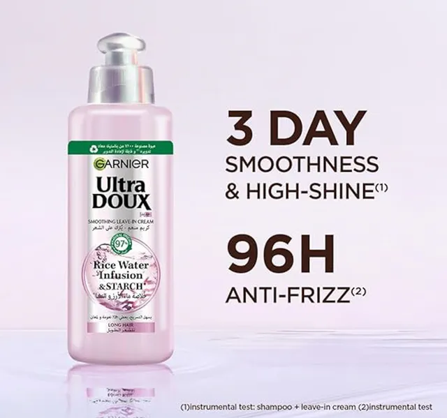 Garnier Ultradoux Rice Water Infusion Starch Leave In Cream 200 Ml
