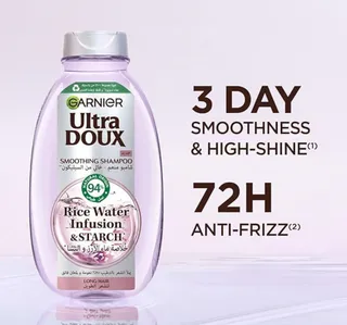 Garnier Ultradoux Rice Water Infusion Starch Smoothing Shampoo 400 Ml