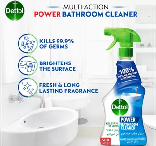 Dettol Bathroom Cleaner Spray Bottle 500 Ml