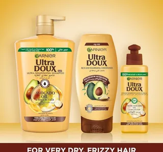 Garnier Ultra Doux Nourishing Shampoo Avocado Oil Shea Butter 1 Litre