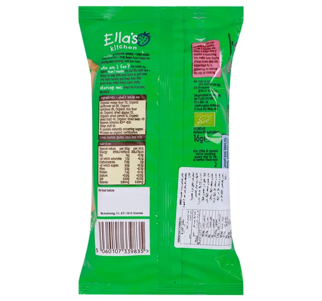 Ella's Kitchen Tomato & Basil Melty Sticks 16 g