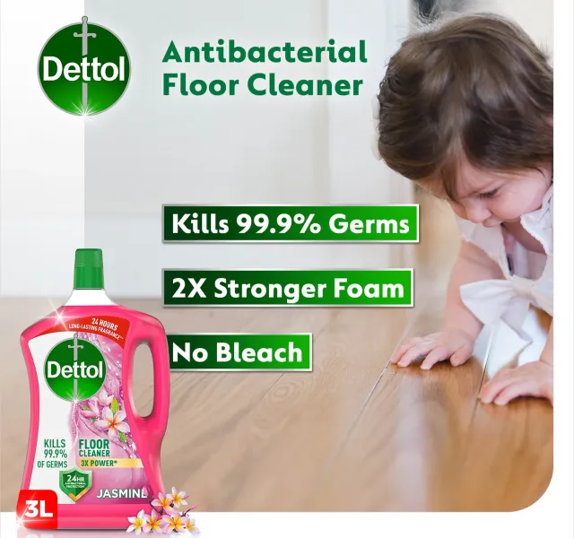 Dettol Anti Bacterial Floor Cleaner Jasmine Scent 3 Litres
