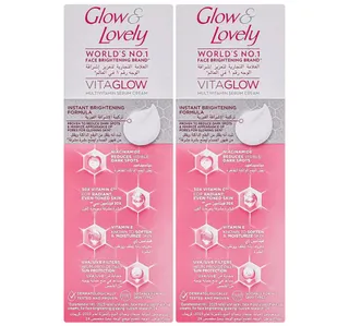 Glow & Lovely Vitaglow Multivitamin Serum Cream Value Pack 2 x 80 g
