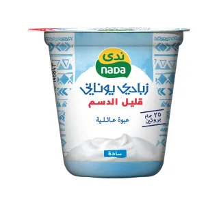 ندى زبادي يوناني قليل الدسم سادة 360جم