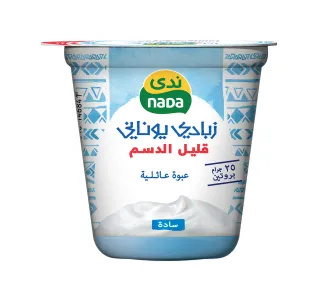 ندى زبادي يوناني قليل الدسم سادة 360جم