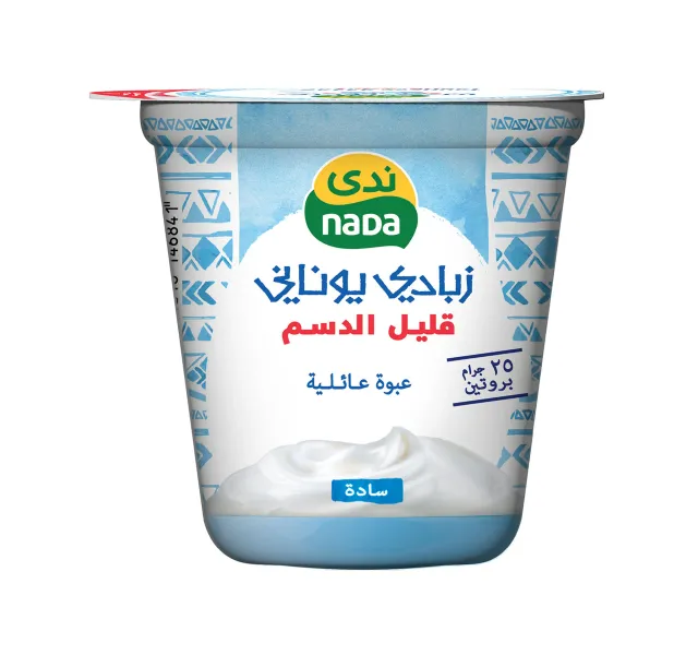 ندى زبادي يوناني قليل الدسم سادة 360جم