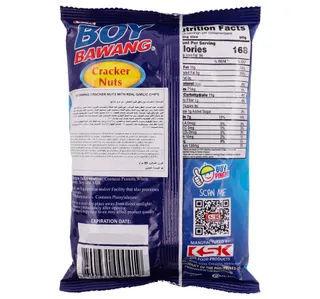 Ksk Boy Bawang Cracker Peanuts With Garlic Chips 85 G