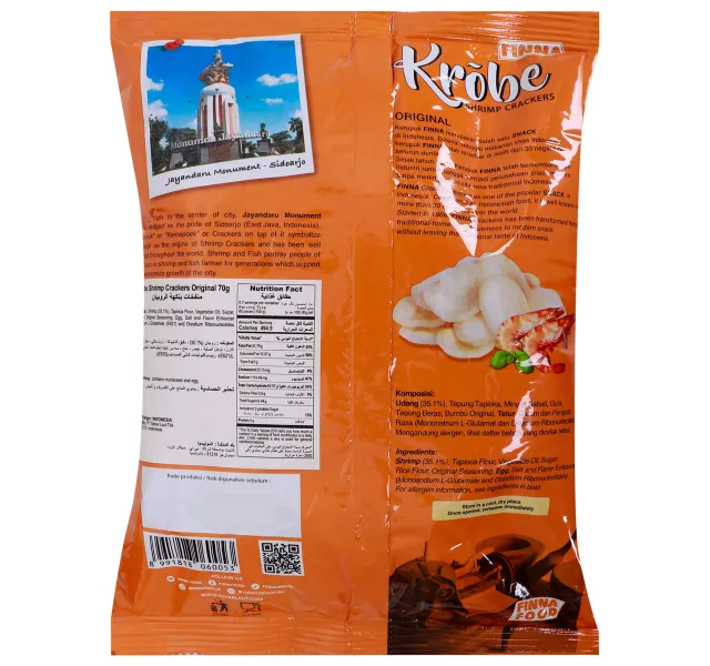 Finna Krobe Shrimp Crackers Original 70 G