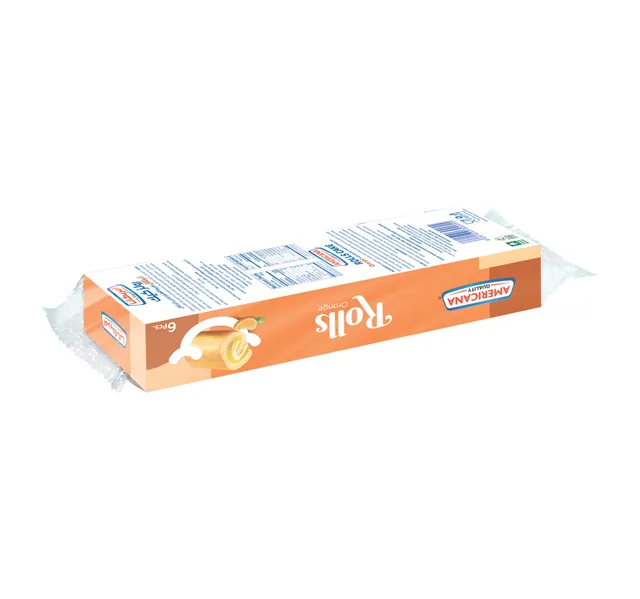 Americana Orange Mini Rolls 6 Pcs 120 G