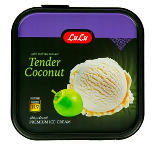 لولو تيندر كوكونت بريميوم ايس كريم 1 Litre