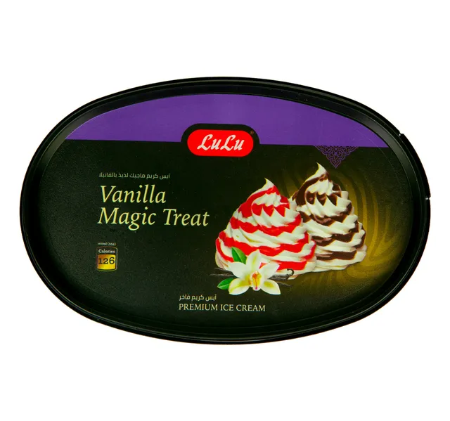 لولو آيس كريم فانيلا ماجيك تريت بريميوم 1 Litre
