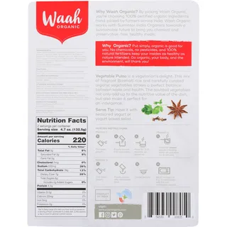 Waah Organic Vegetable Pulao 265 G