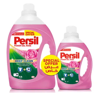 برسيل جل ديب كلين باور برائحة الورود 2.9 لتر + 1 لتر