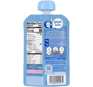 Gerber Organic For Baby Apple Strawberry Banana 99 G