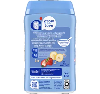 Gerber Lil Bits Oatmeal Banana Strawberry Cereal 227 G