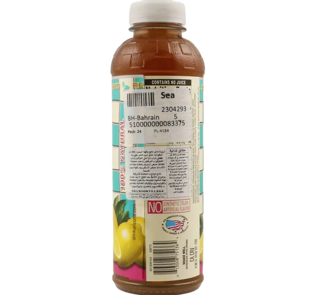 Arizona Iced Tea With Lemon Flavor 591 ml