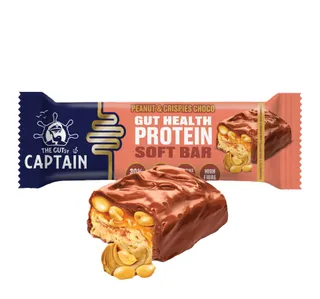 The Gutsy Captain 30 Protein Peanut Crispies Choco Protein Soft Bar 50 G
